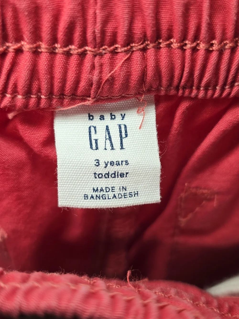 GAP Kids Coral Pink Drawstring Cotton Shorts 3yrs.